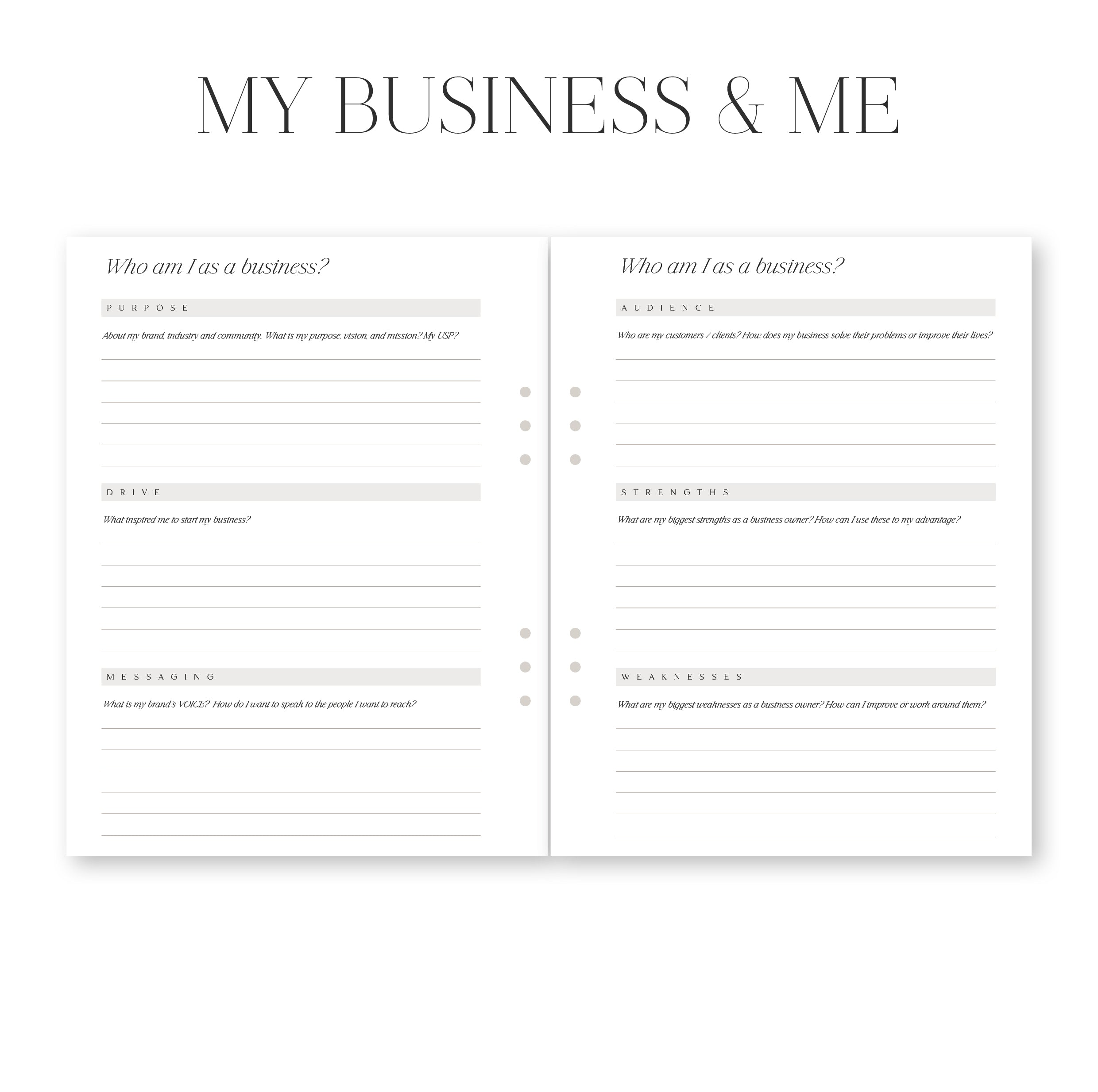 Business planner overview