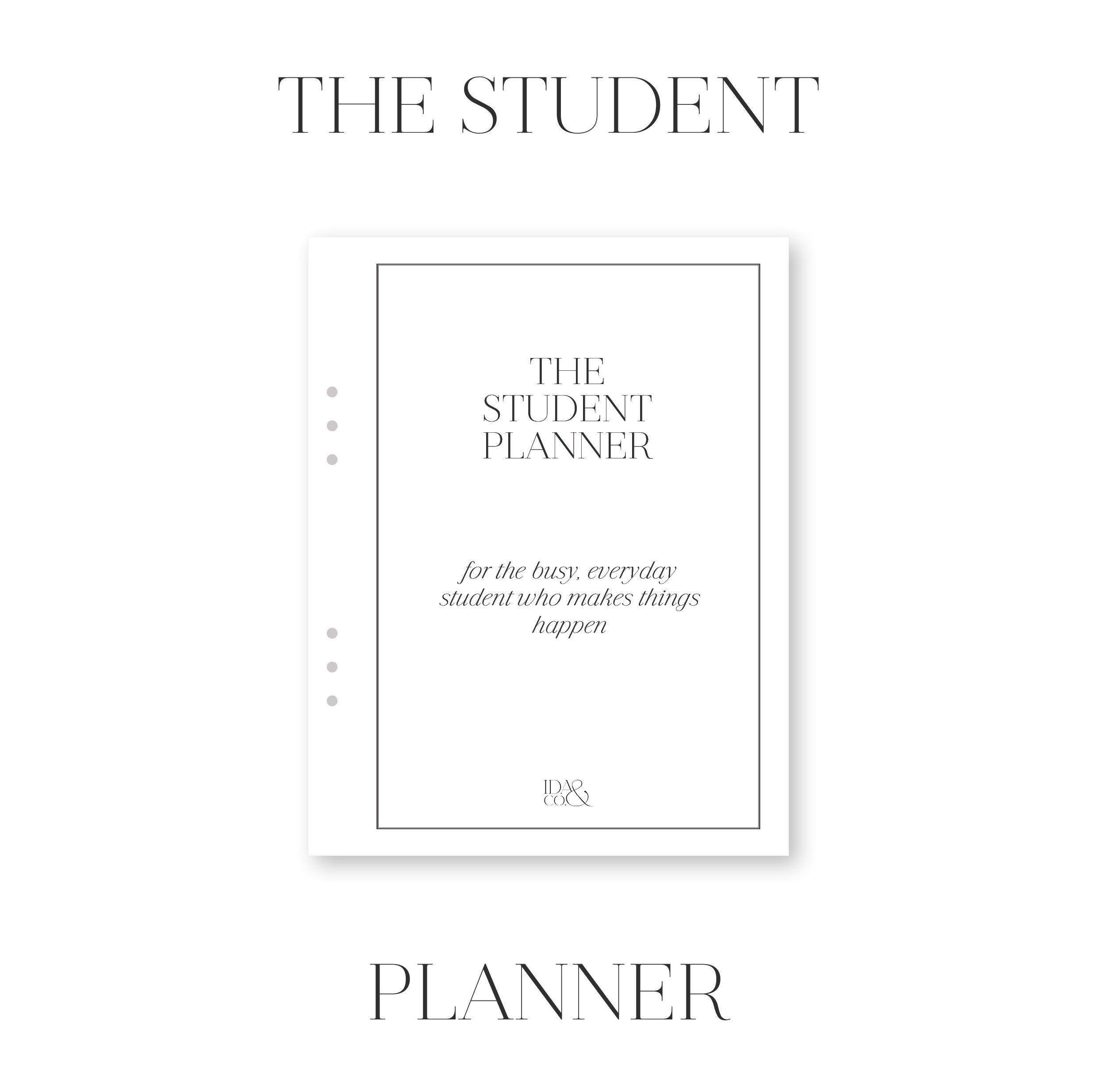 Student planner front cover