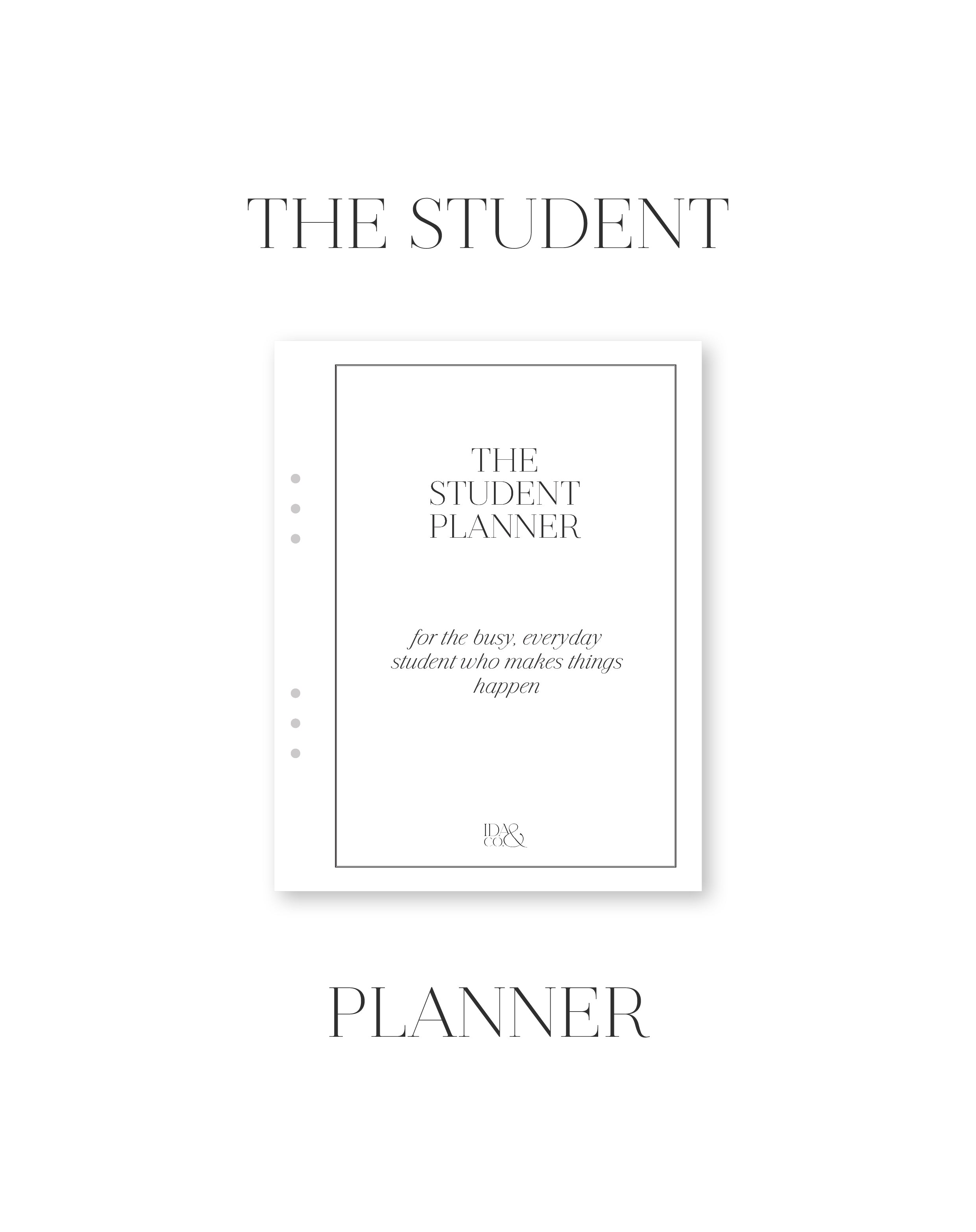 Student planner front cover