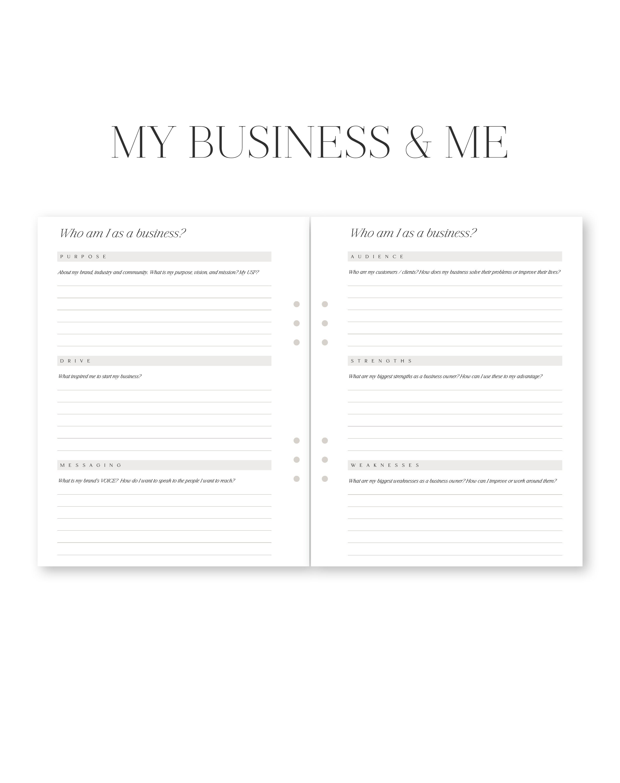 Business planner overview