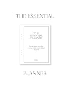Cover of 'The Essential Planner' with text on a white background