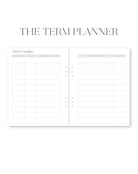 Student planner term planner deadlines